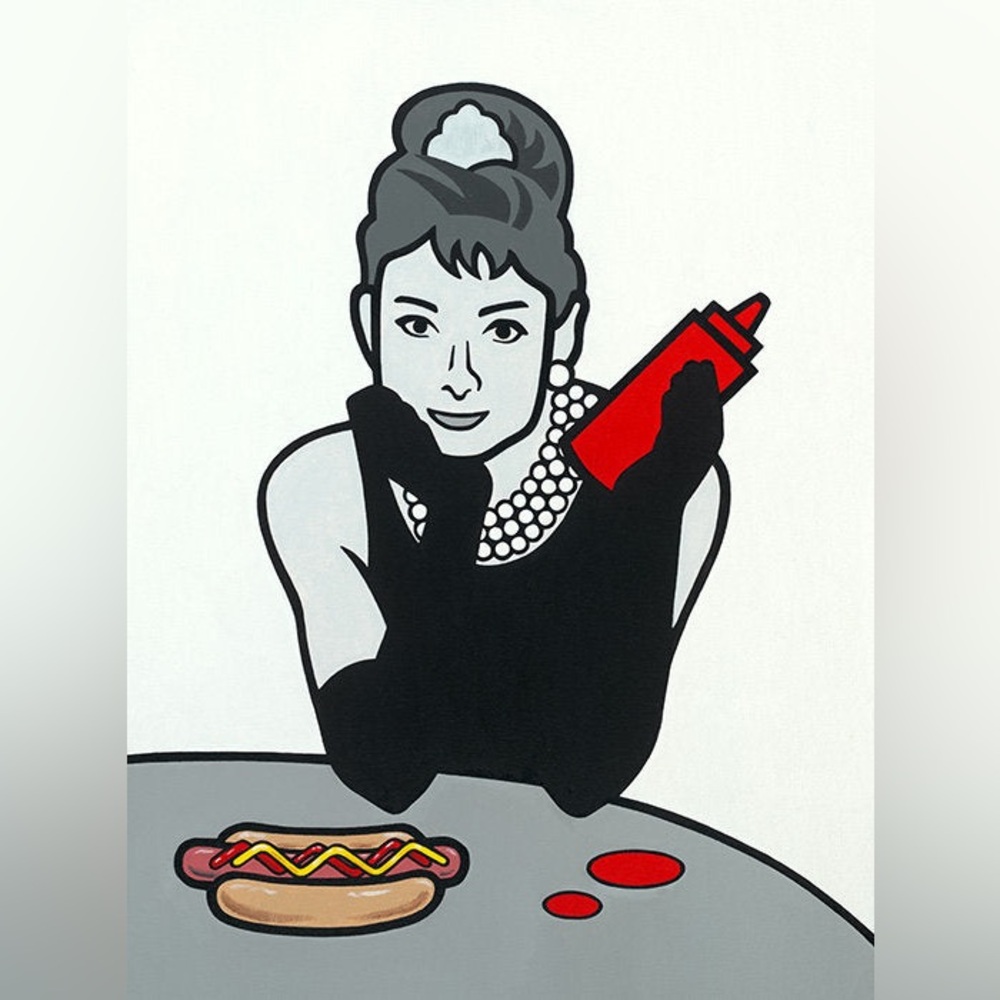 Lunch at Tiffany’s Pop art by Trevor Wayne